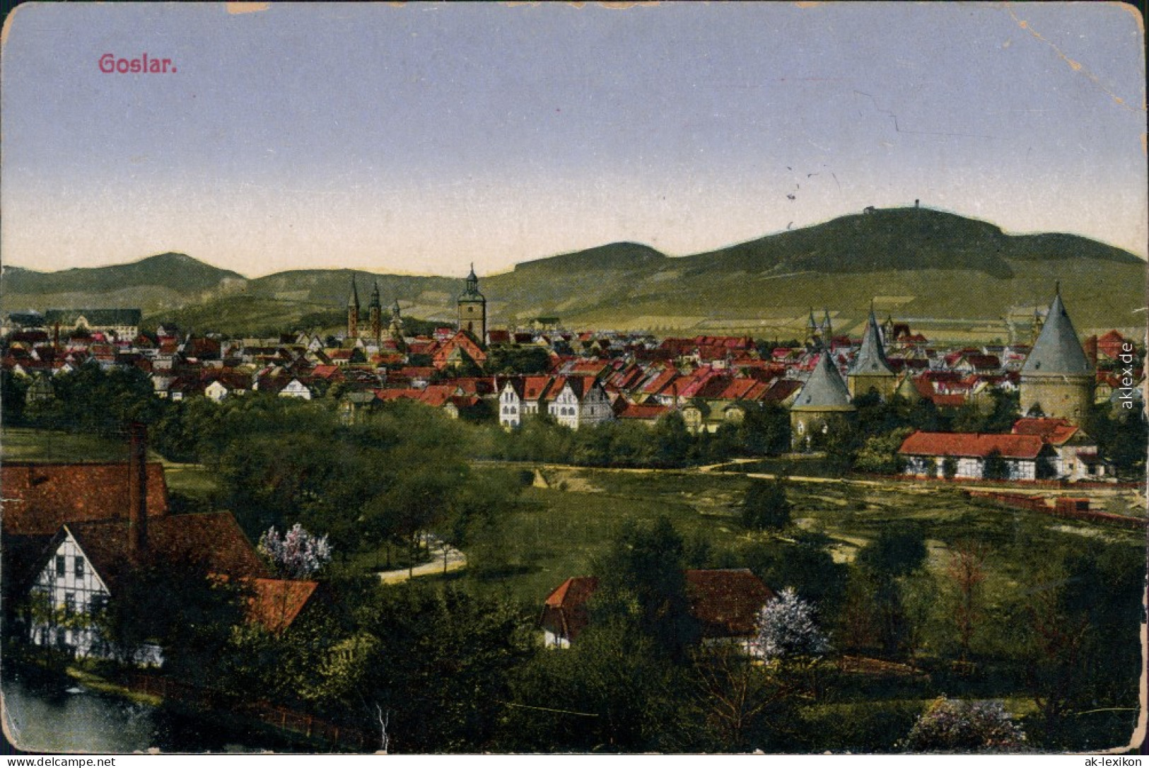 Ansichtskarte Goslar Panorama-Ansicht 1905 - Goslar