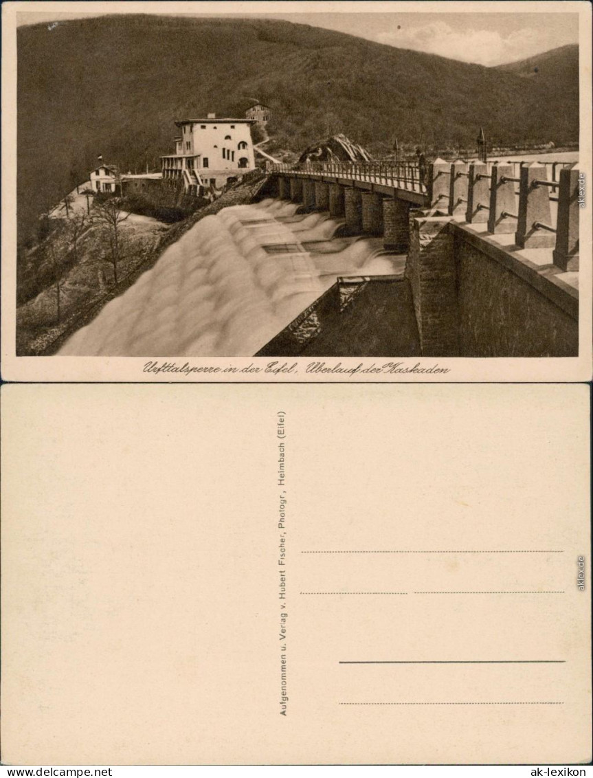 Ansichtskarte Schleiden-Gemünd Urfttalsperre, Überlauf Der Kaskaden 1920 - Schleiden
