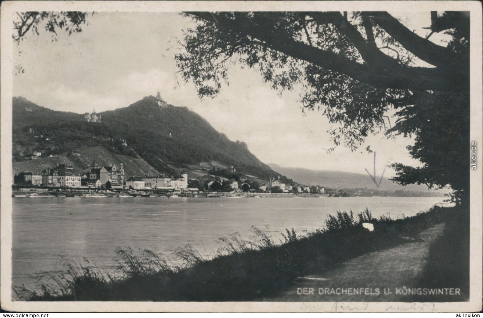 Ansichtskarte Königswinter Panorama Mit Drachenfels 1939 - Koenigswinter