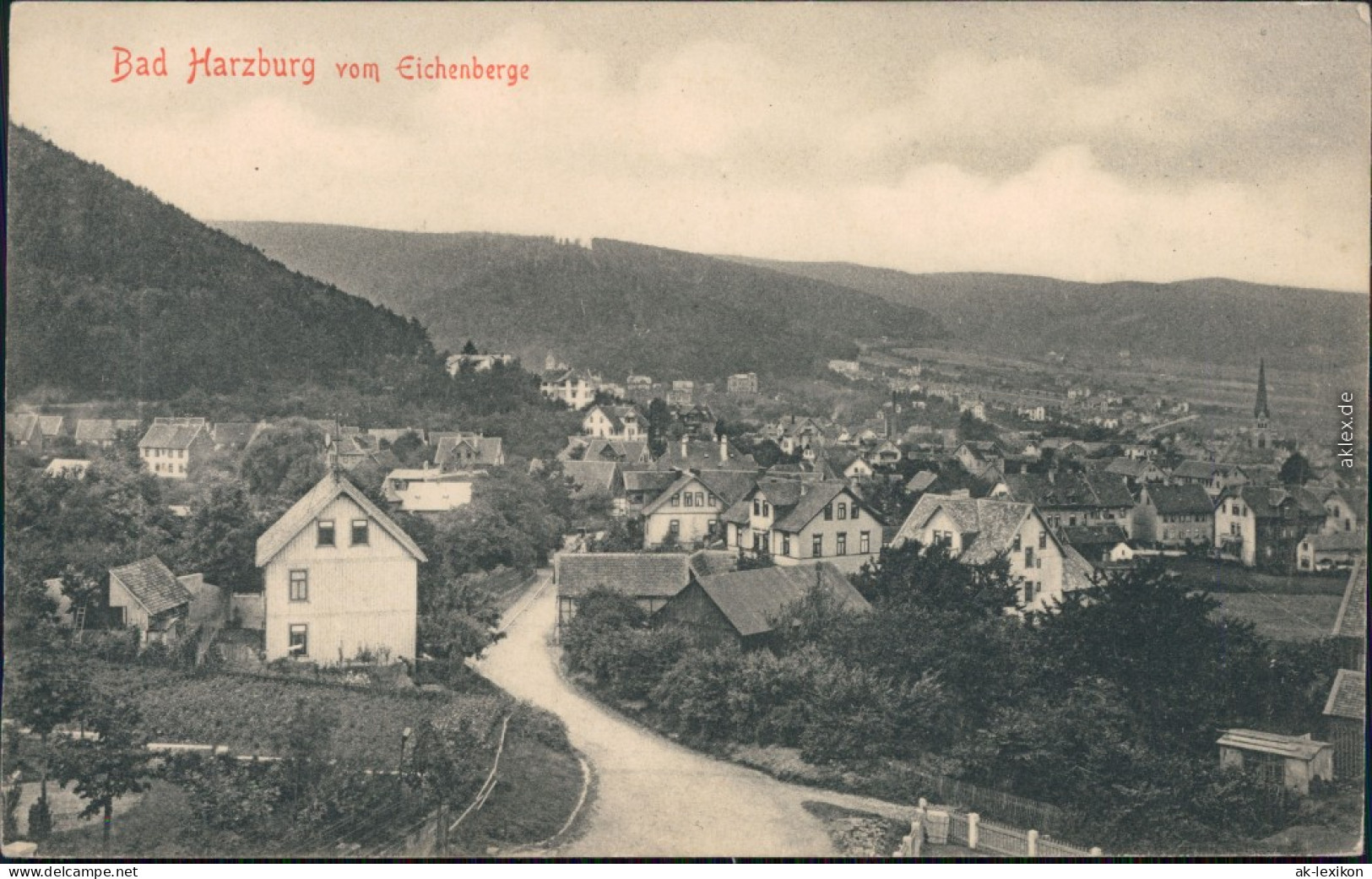 Ansichtskarte Bad Harzburg Panorama-Ansicht Vom Eichenberge 1908 - Bad Harzburg