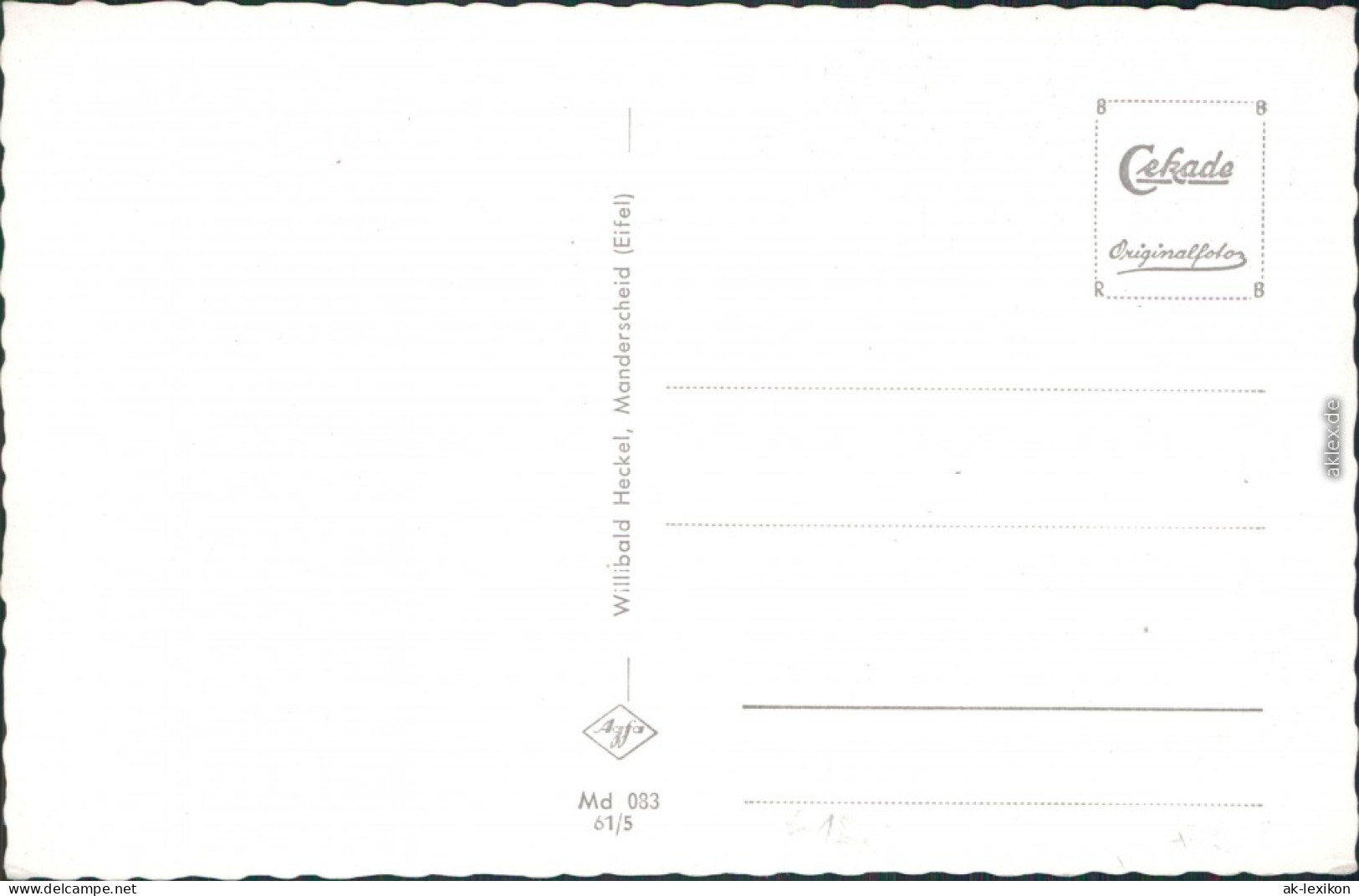 Ansichtskarte Manderscheid Burgweiher 1961 - Manderscheid