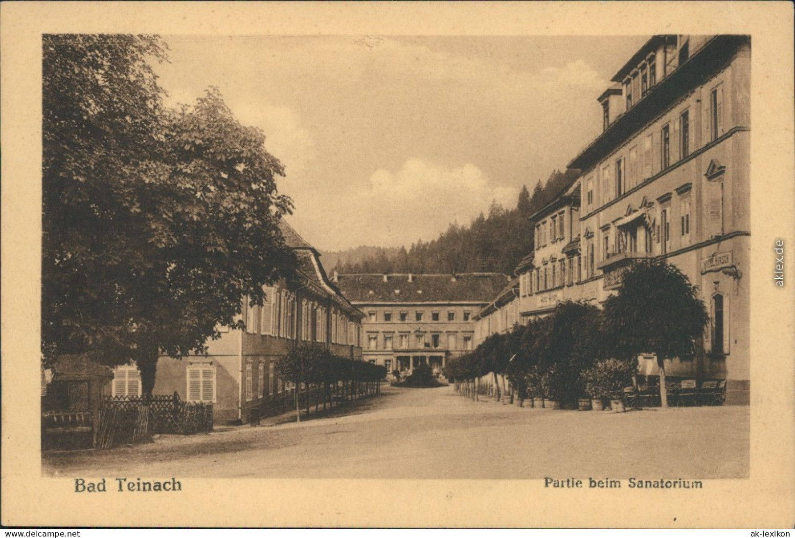 Ansichtskarte Bad Teinach-Zavelstein Partie Beim Sanatorium 1910 - Bad Teinach