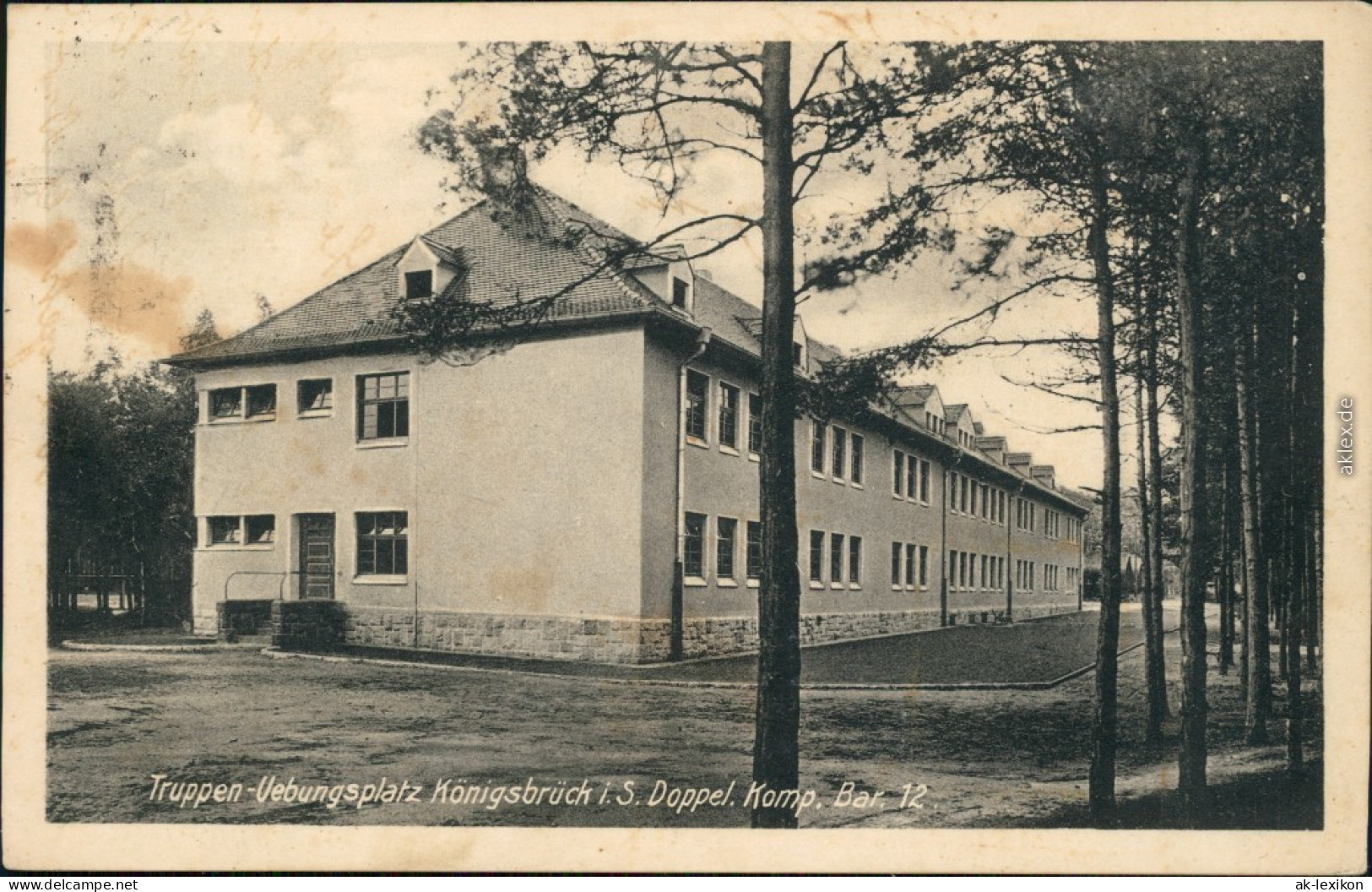 Ansichtskarte Königsbrück Kinspork Truppenübungsplatz 1930 - Koenigsbrueck