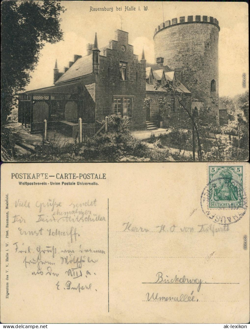 Ansichtskarte Halle (Westfalen) Partie An Der Ravensburg 1904  - Halle I. Westf.