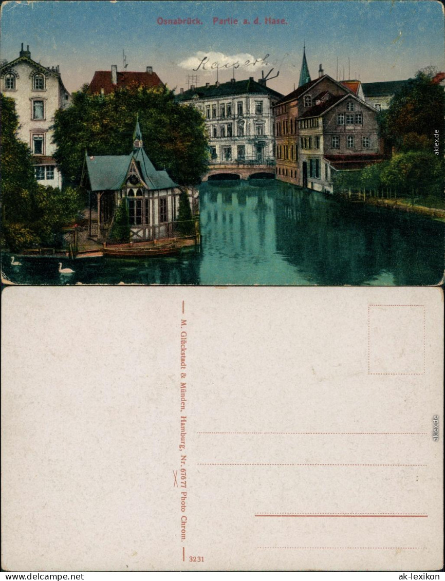 Ansichtskarte Osnabrück Partie An Der Hase 1913 - Osnabrück