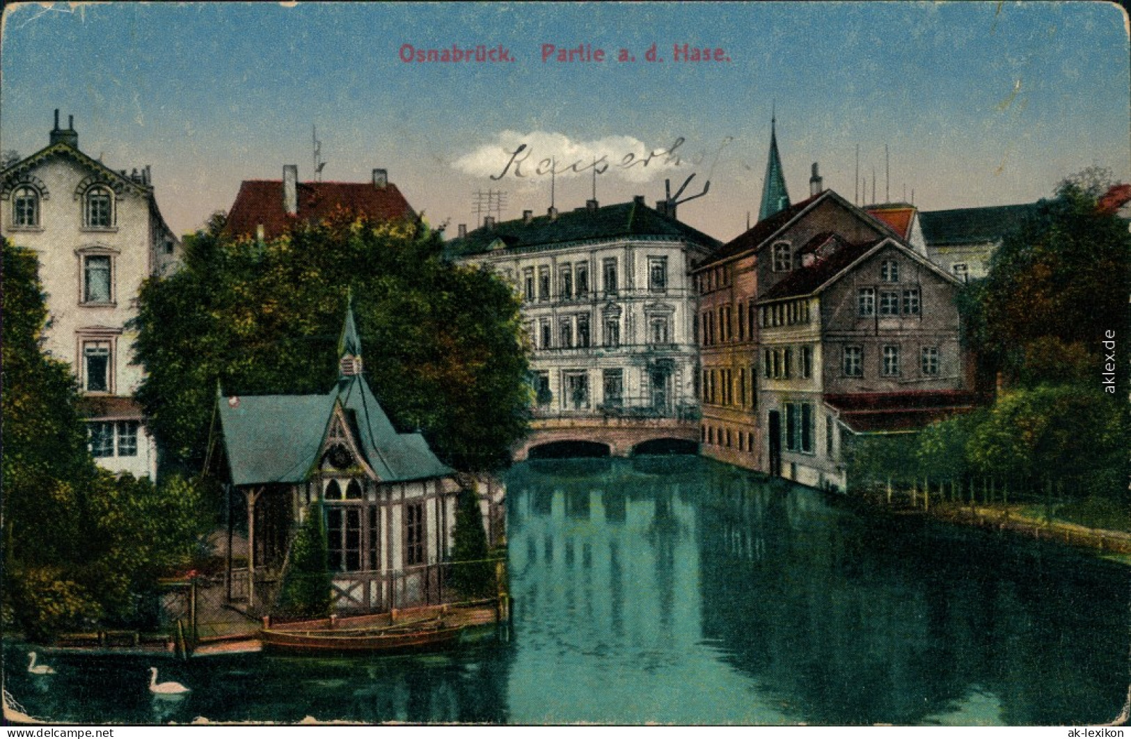 Ansichtskarte Osnabrück Partie An Der Hase 1913 - Osnabrück