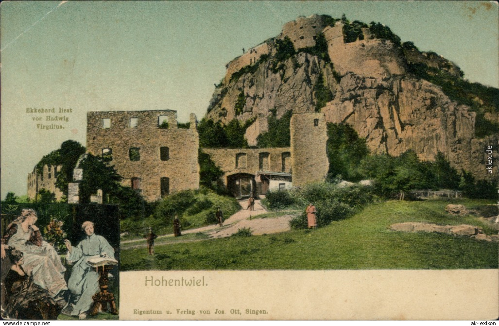Ansichtskarte Singen (Hohentwiel) Burgruine 2 Bild 1902 - Singen A. Hohentwiel