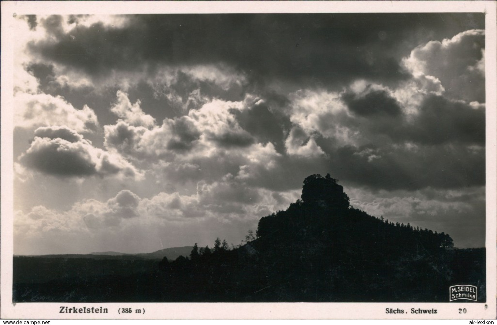 Ansichtskarte Schöna-Reinhardtsdorf-Schöna Zirkelstein 1932 - Schöna