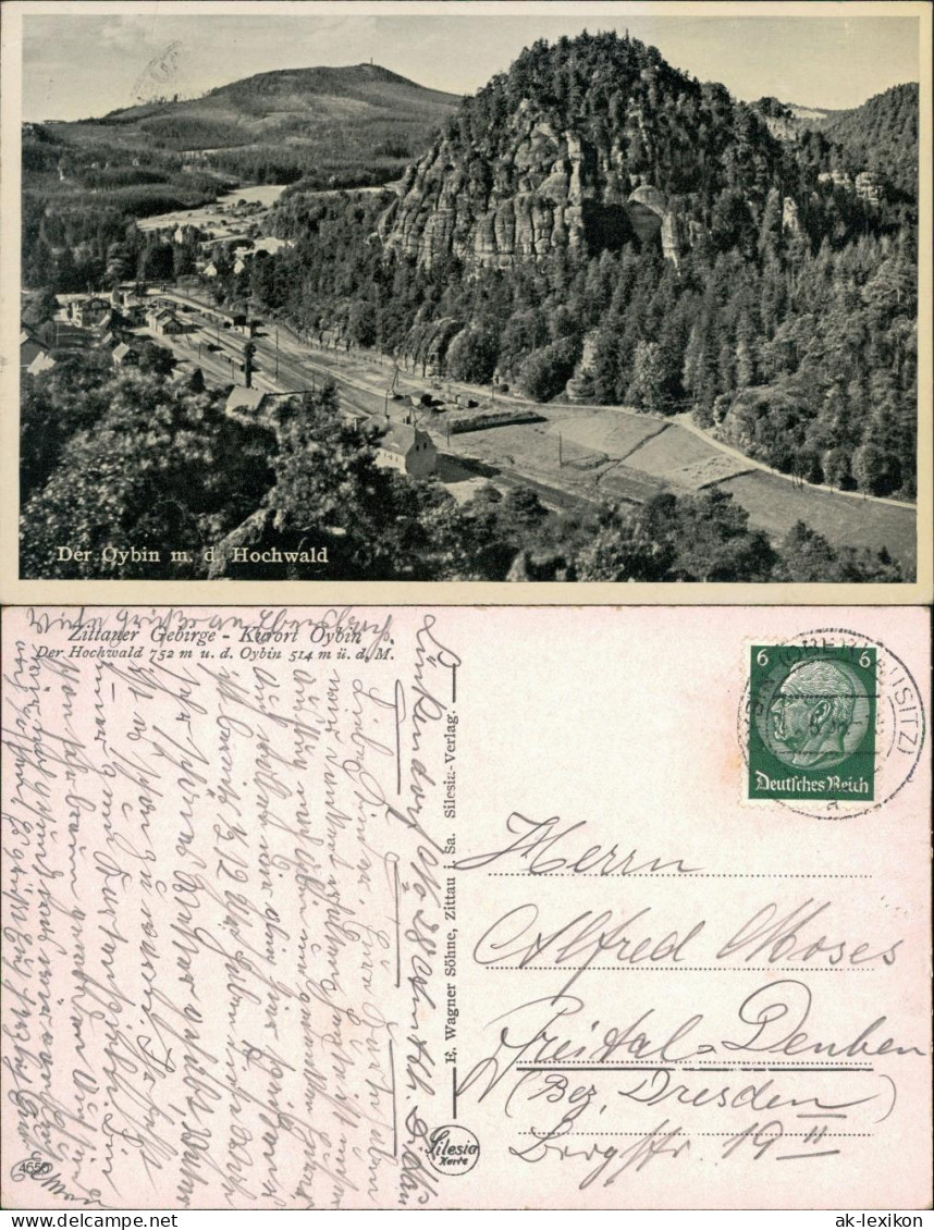 Ansichtskarte Oybin Hochwald/Hvozd 1938 - Oybin