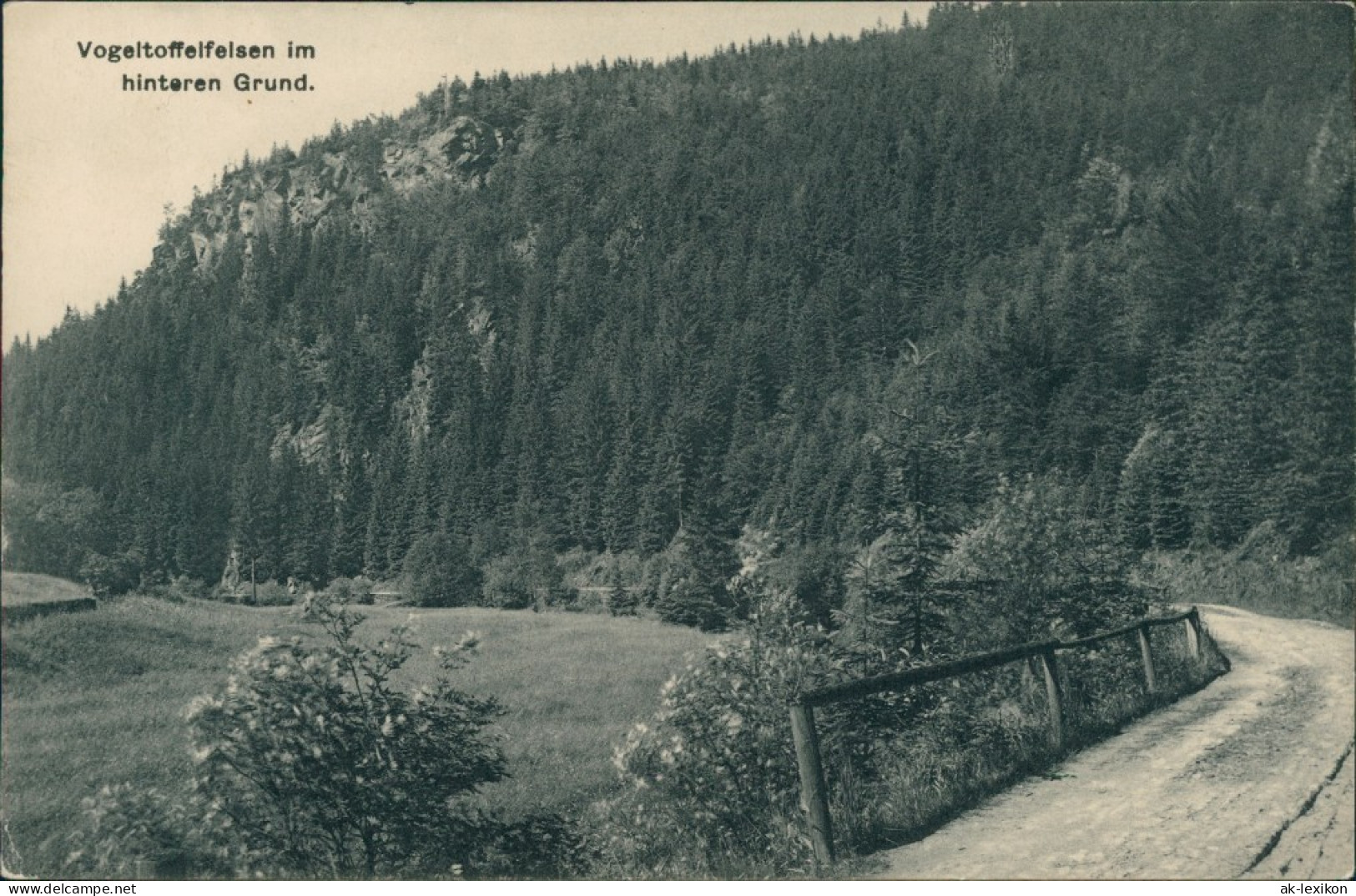 Ansichtskarte Pobershau-Marienberg Im Erzgebirge Vogeltoffelfelsen 1929 - Marienberg