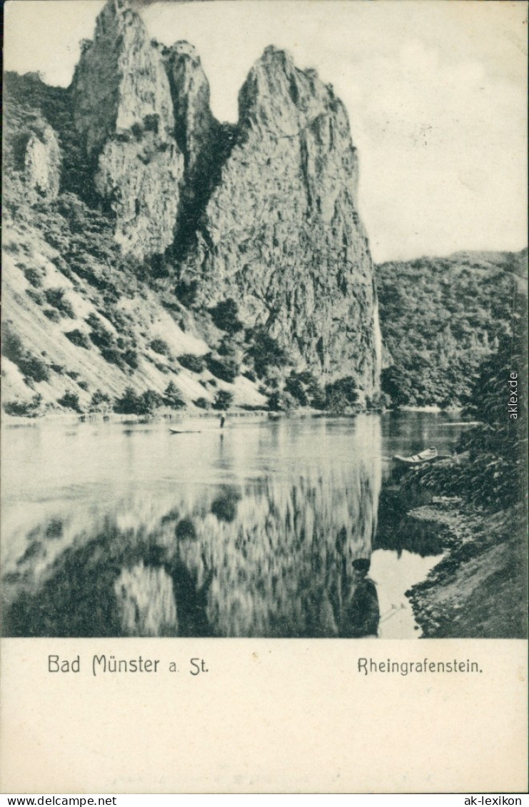 Bad Münster Am Stein-Ebernburg Blick Auf Den Rheingrafenstein 1907  - Bad Münster A. Stein - Ebernburg