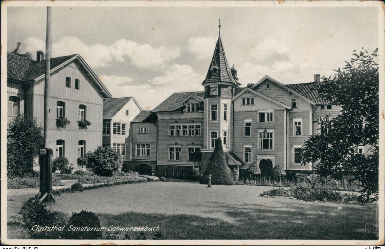 Clausthal-Zellerfeld Straßenpartie Sanatorium Schwarzenbach 1940  - Clausthal-Zellerfeld