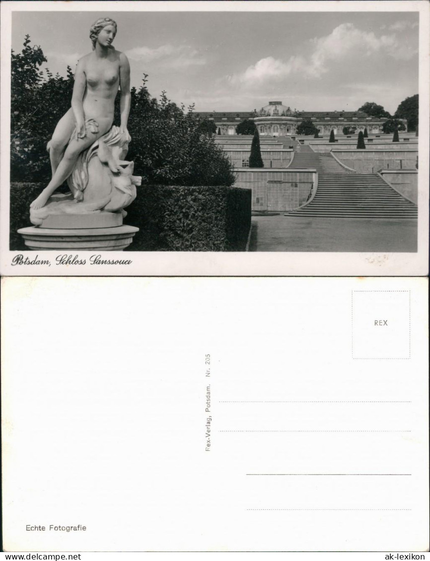 Ansichtskarte Potsdam Schloss Sanssouci 1932 - Potsdam