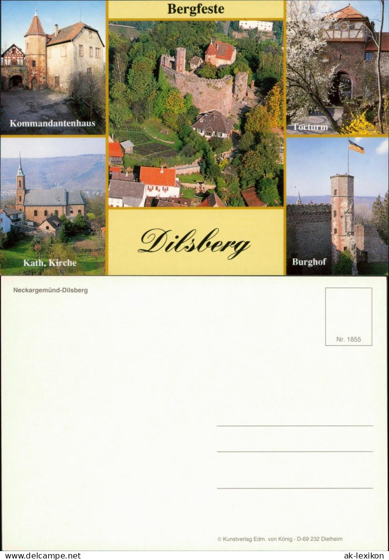 Neckargemünd Bergfeste - Torturm, Kommandantenhaus, Kirche, Burghof 1995 - Neckargemünd