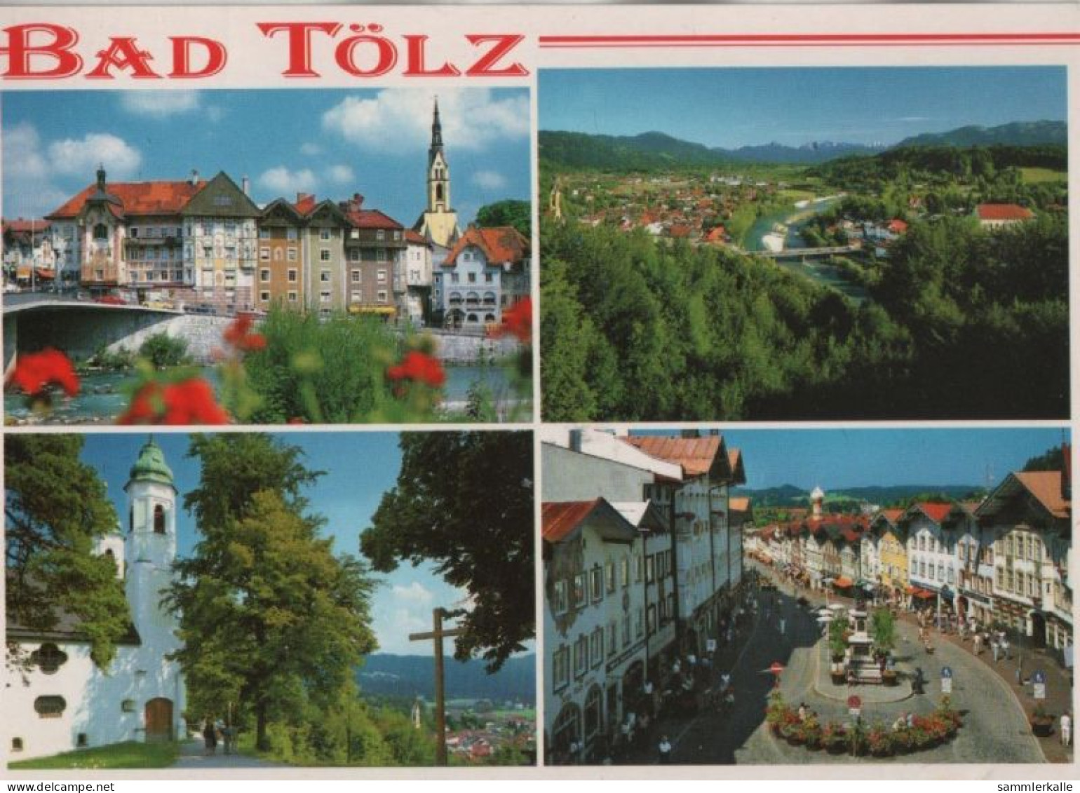 103569 - Bad Tölz - U.a. Isarbrücke Mit Altstadt - 1996 - Bad Toelz