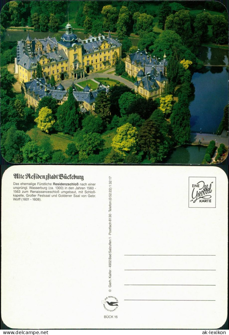 Ansichtskarte Bückeburg Luftbild - Fürstliches Schloss 1995 - Bückeburg