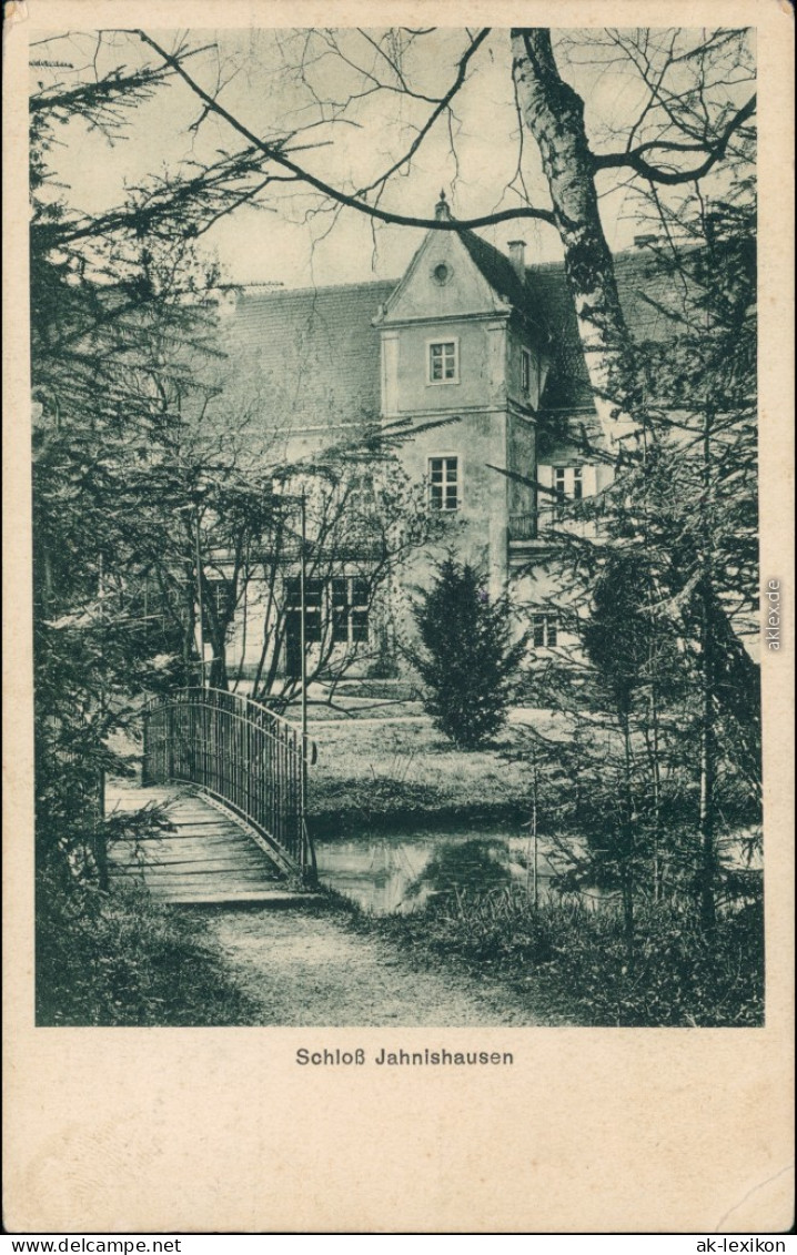 Ansichtskarte Jahnishausen-Riesa Partie Am Schloß Jahnishausen 1928  - Riesa