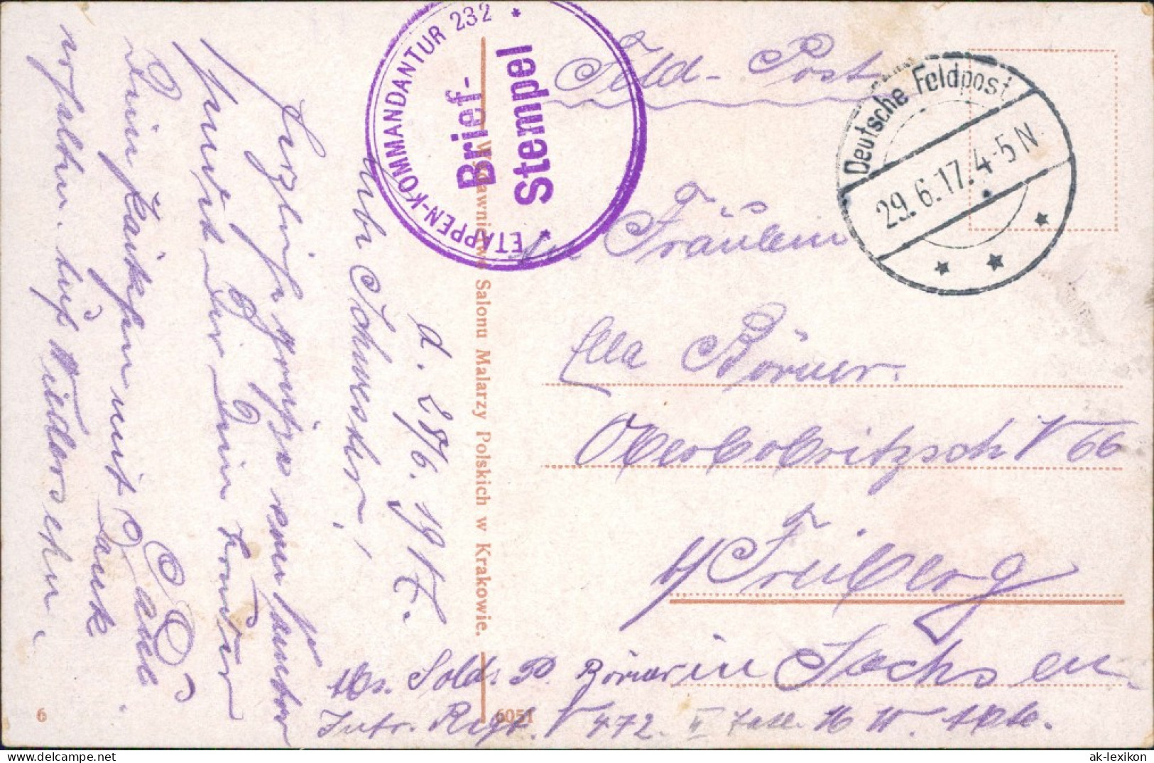 Postcard Stryj &#1057;&#1090;&#1088;&#1080;&#1081; Batorygasse 1917  - Ukraine