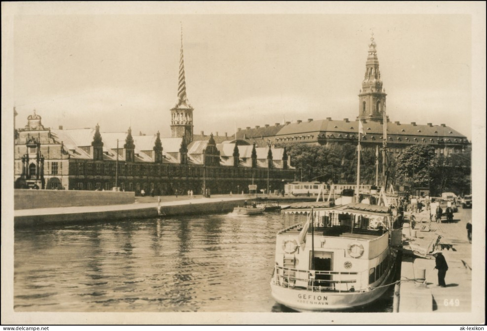 Postcard Kopenhagen København Stadt Und Dampfer 1930  - Danemark