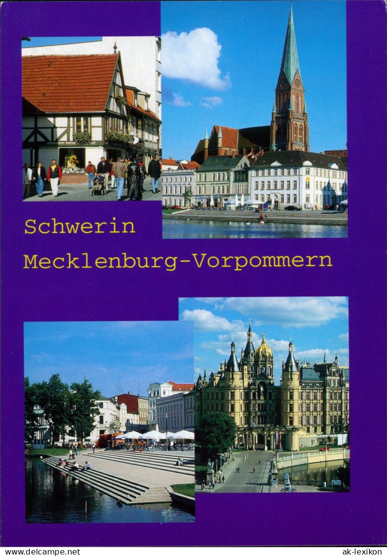 Schwerin Schmiedestraße, Dom, Freitreppe Am Pfaffenteich, Schloss 2002 - Schwerin