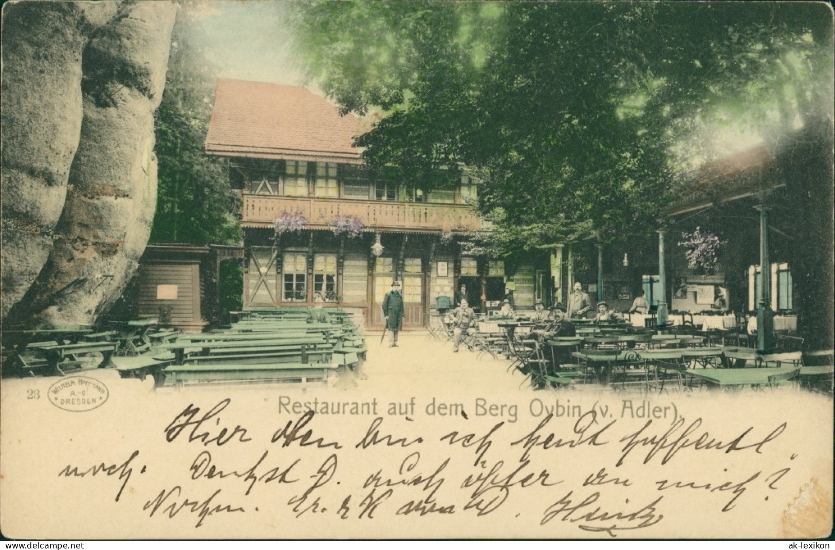 Ansichtskarte Oybin Restaurant Auf Dem Berg Coloriert 1907  - Oybin