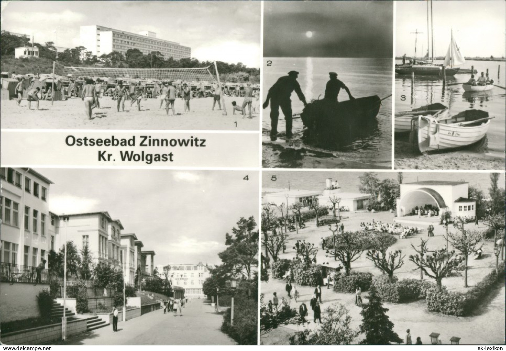 Zinnowitz IG Wismut, Blick Zum Ferienheim "Roter Oktober", Fischer G1985 - Zinnowitz