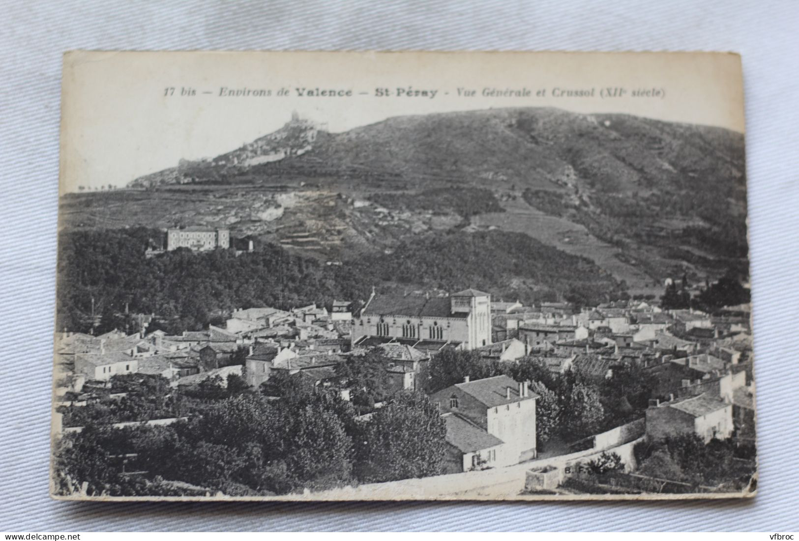 Cpa 1924, Saint Péray, Vue Générale Et Crussol, Ardèche 07 - Saint Péray