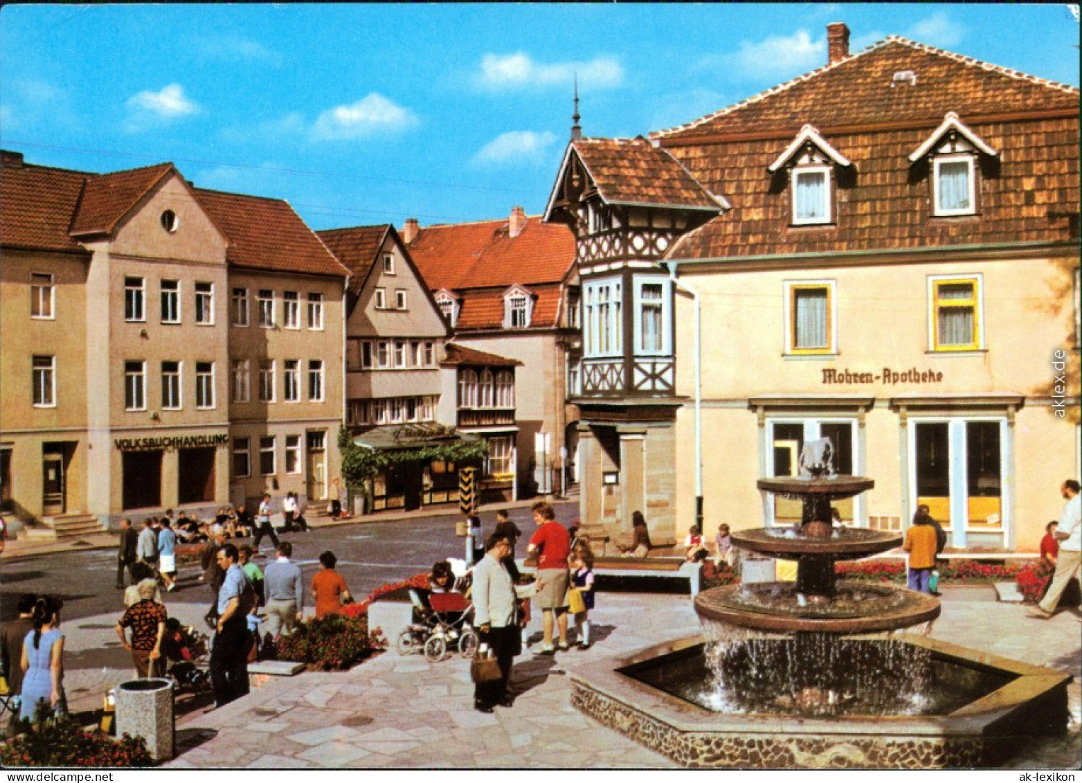 Ansichtskarte Bad Salzungen Markt Mit Brunnen 1976 - Bad Salzungen