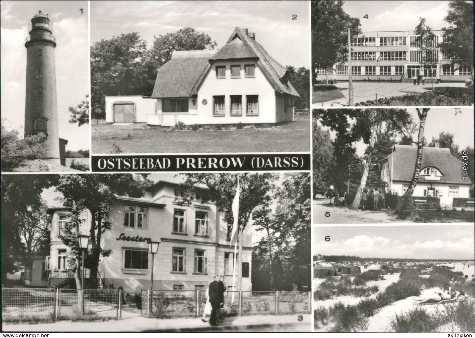 Prerow Leuchtturm,  Erholungsheim, Oberschule, Rat Der Gemeinde, Zeltplatz 1983 - Seebad Prerow