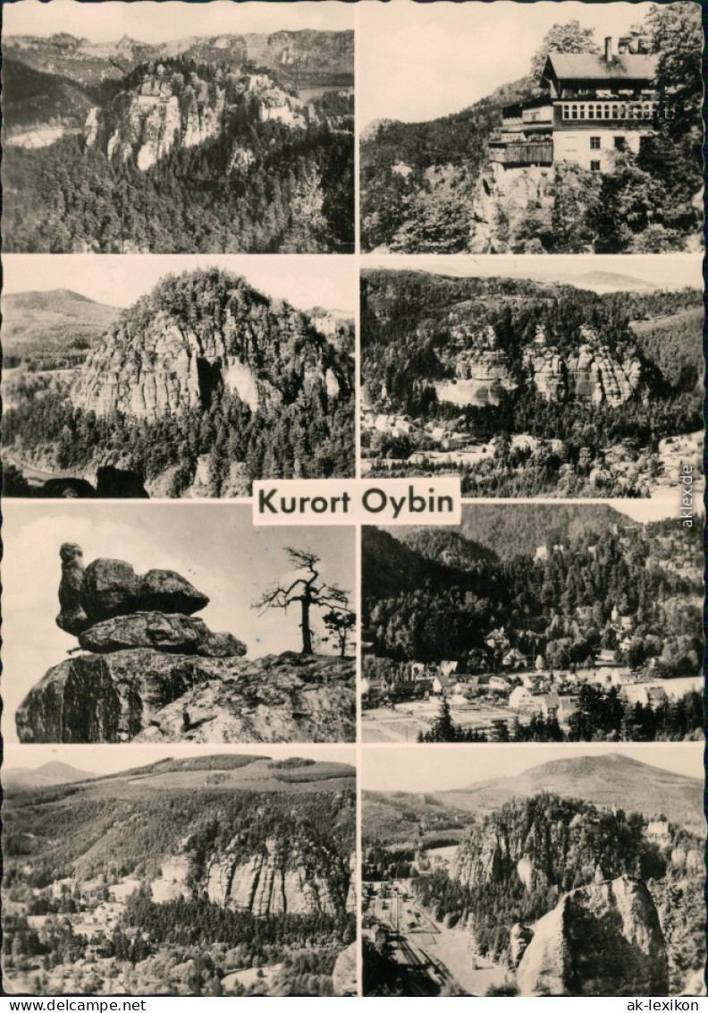 Ansichtskarte Oybin Berg Oybin - Verschiedene Perspektiven 1961 - Oybin