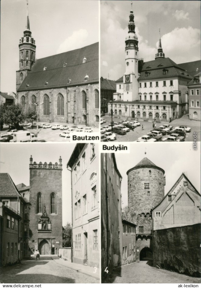 Bautzen Budyšin Dom St. Petri, Rathaus, Matthiasturm, Nikolaiturm 1978 - Bautzen