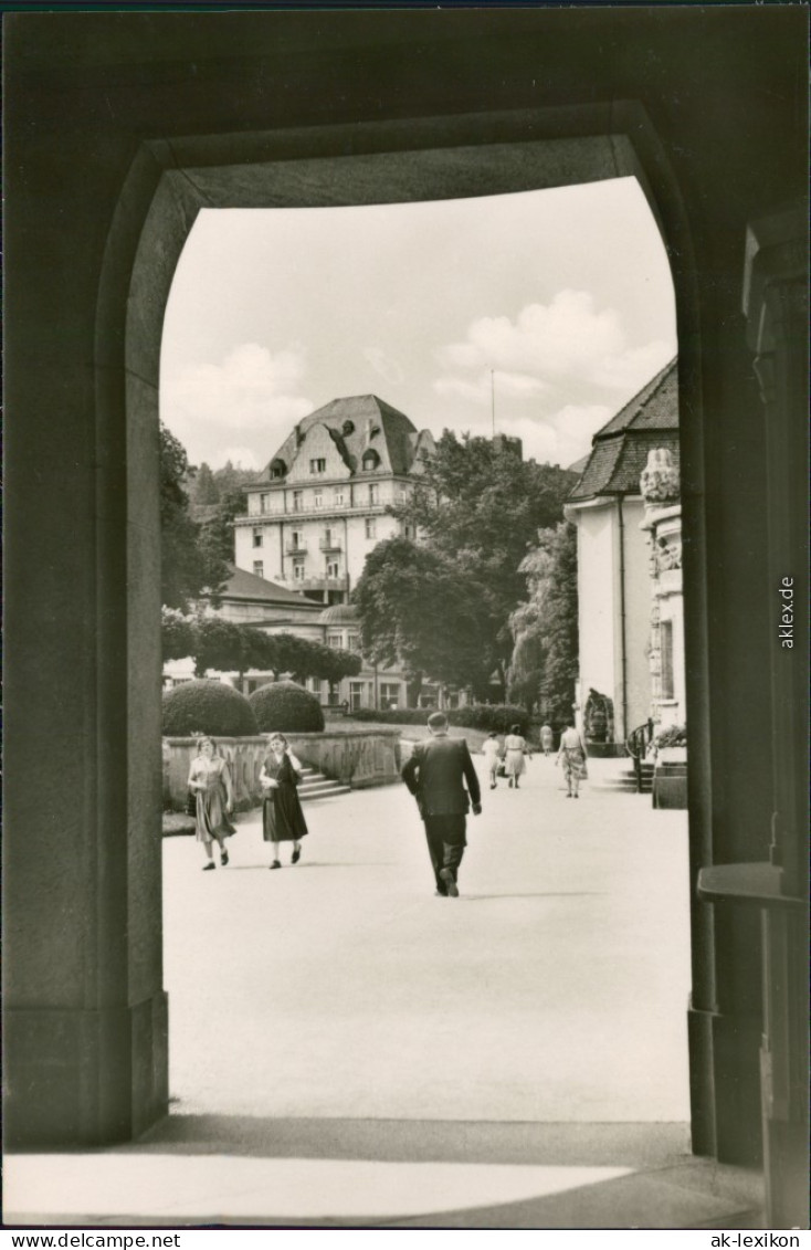 Ansichtskarte Bad Elster Wettiner Hof (Karl Marx Hof) 1956 - Bad Elster