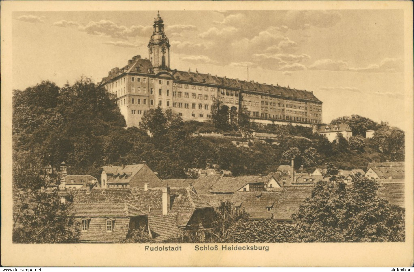 Ansichtskarte Rudolstadt Schloss Heidecksburg 1928 - Rudolstadt