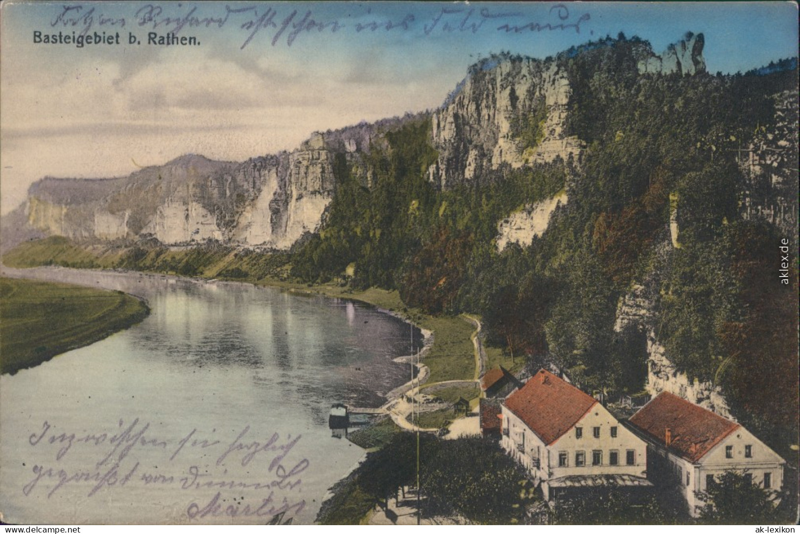 Ansichtskarte Rathen Basteigebiet 1915 - Rathen