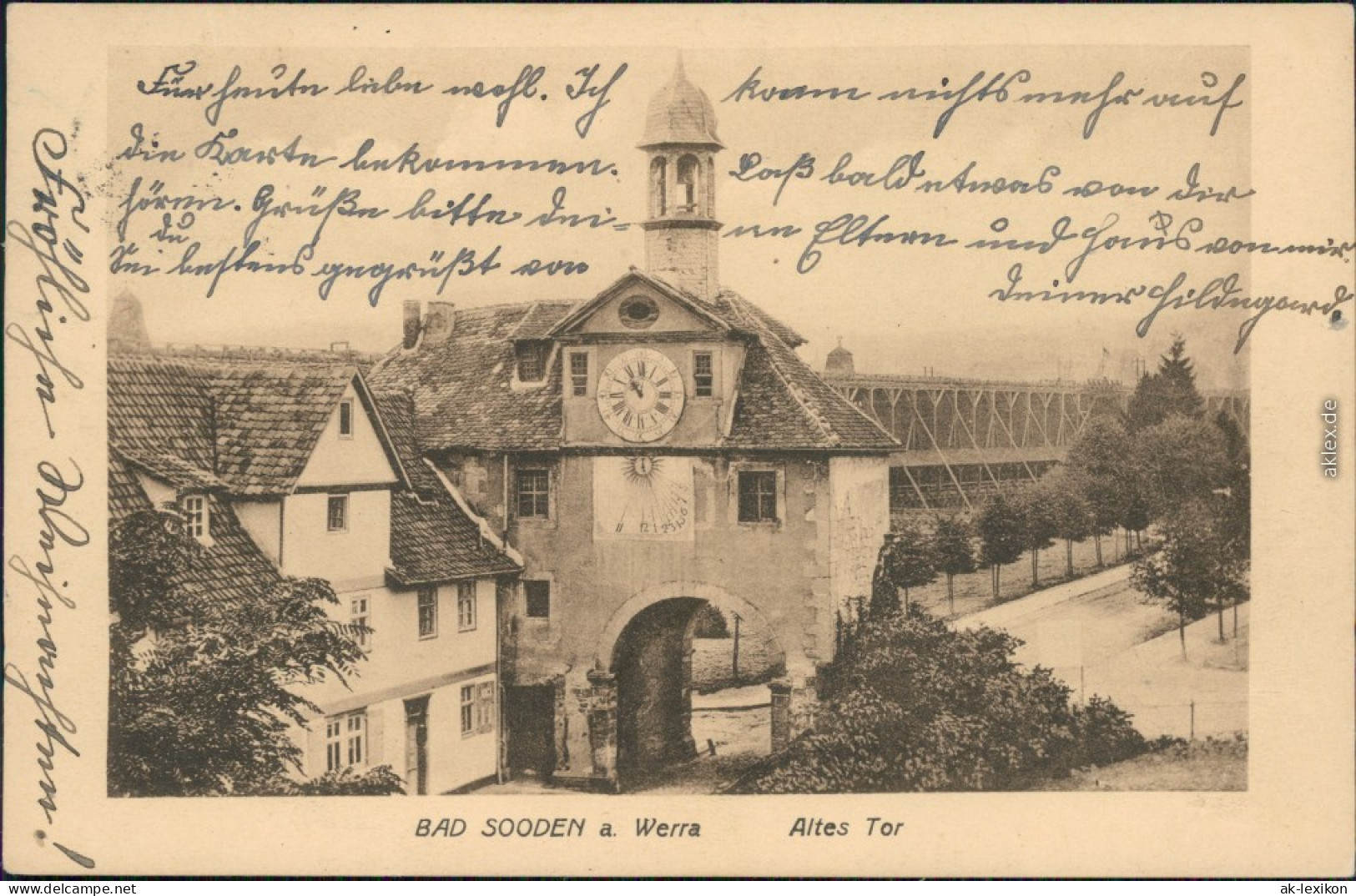 Ansichtskarte Bad Sooden-Allendorf Soodener Tor 1921 - Bad Sooden-Allendorf
