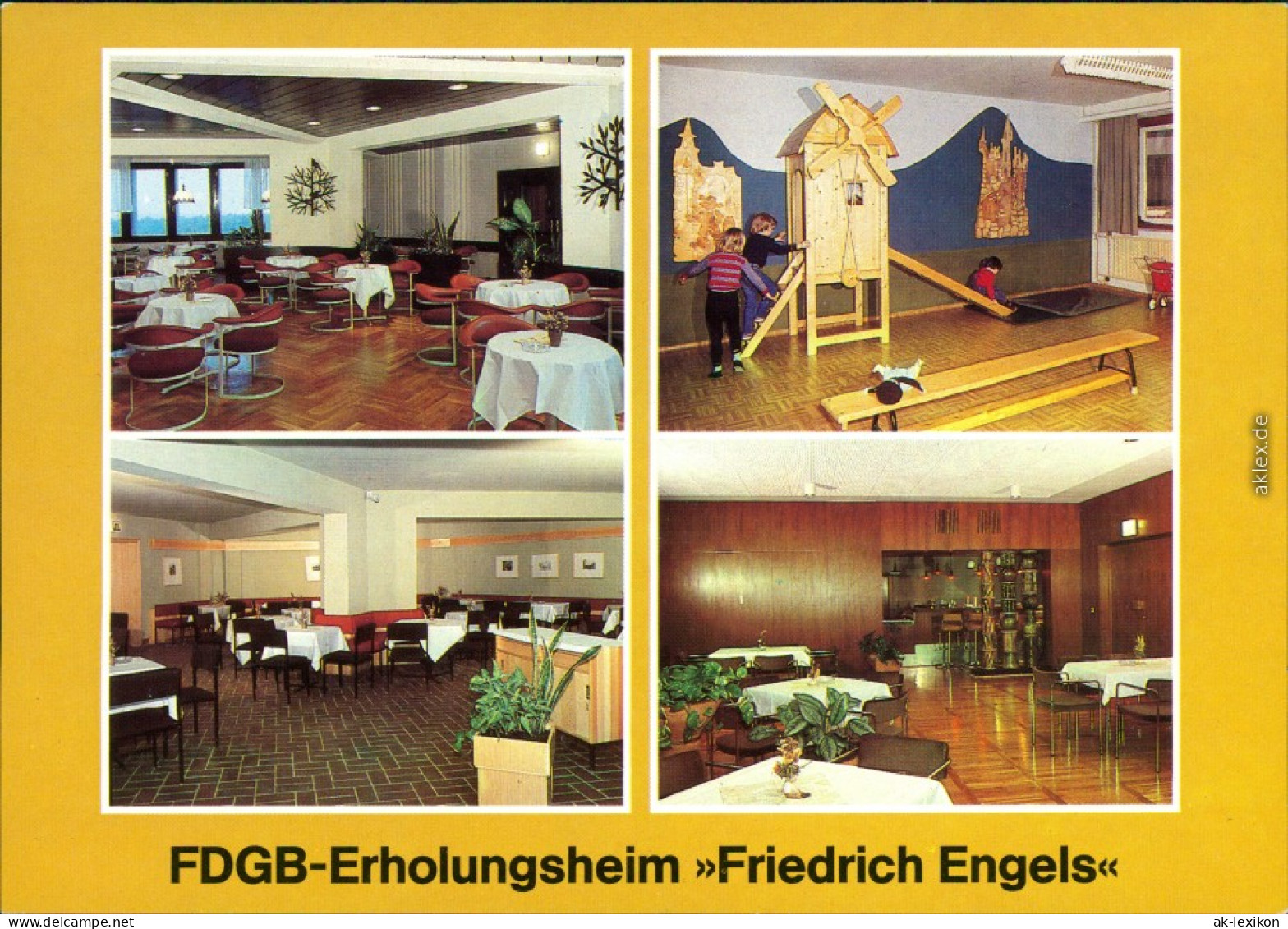 Templin FDGB-Erholungsheim "Friedrich Engels" Dachcafé,  Klubkeller 1989 - Templin