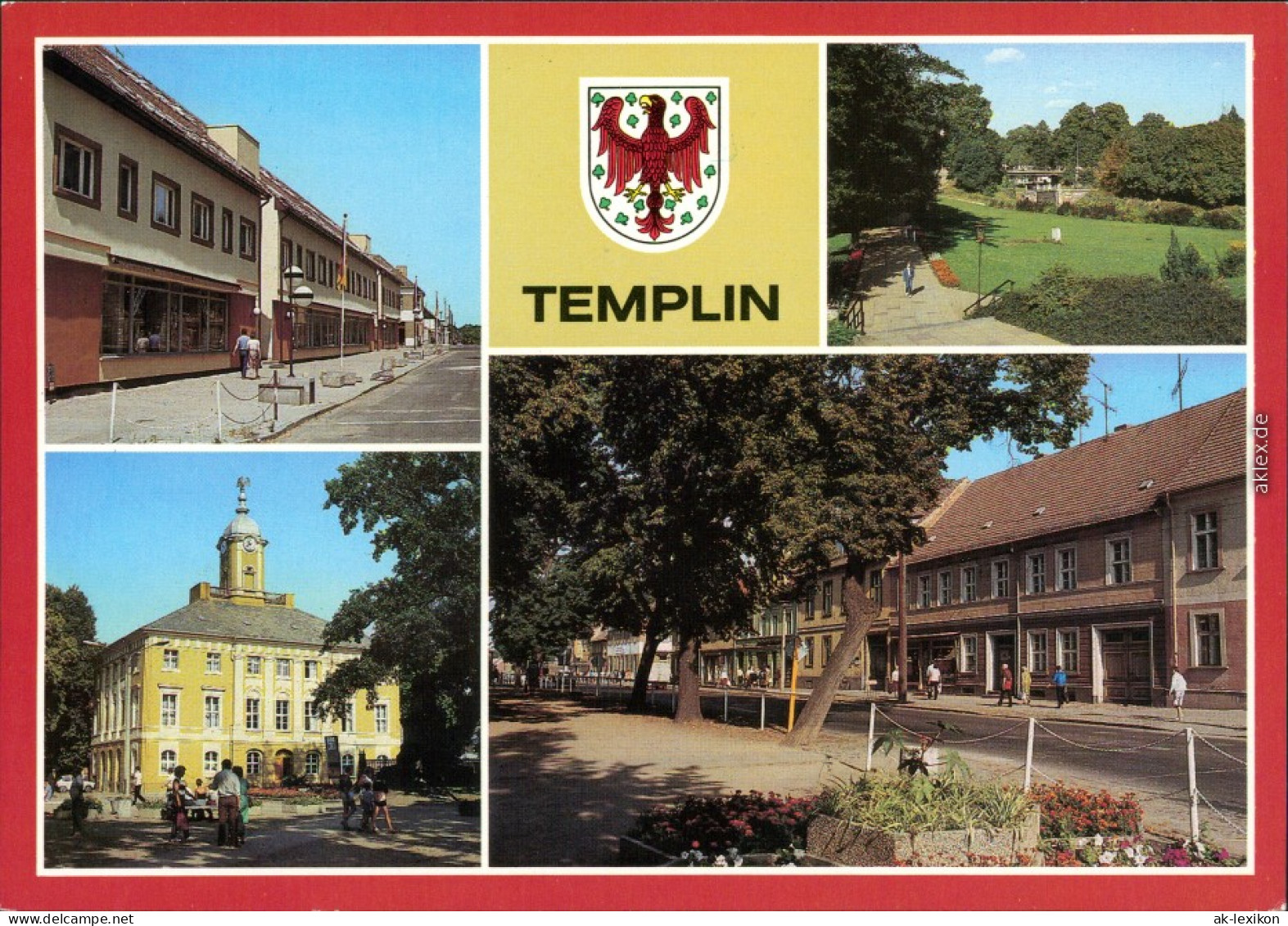 Templin Neubauten Am Markt, Uferpromenade Templiner Kanal,  Mühlenstraße 1989 - Templin