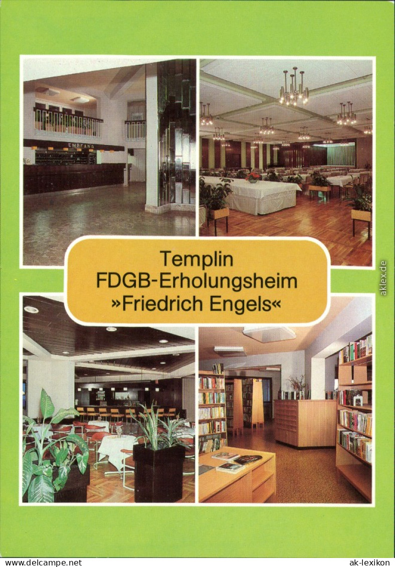 Templin FDGB-Erholungsheim "Friedrich Engels" Uckermark 1989 - Templin