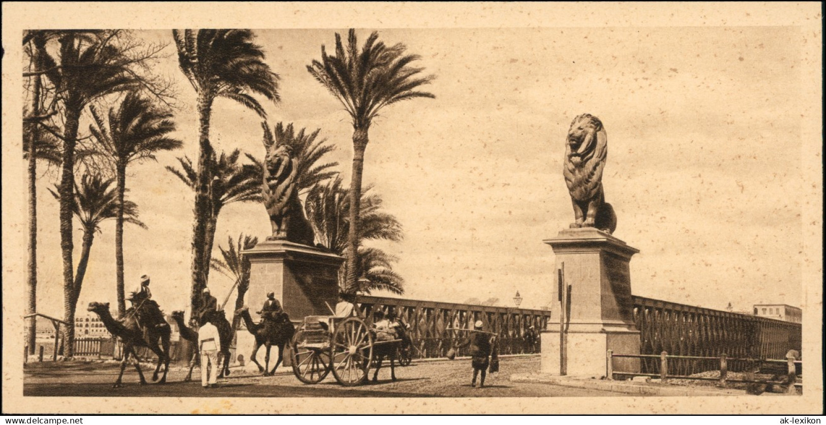 Kairo القاهرة Trachten - Typen ÄgyptenEgypt Kasr El Nile Brigde 1928 - Le Caire