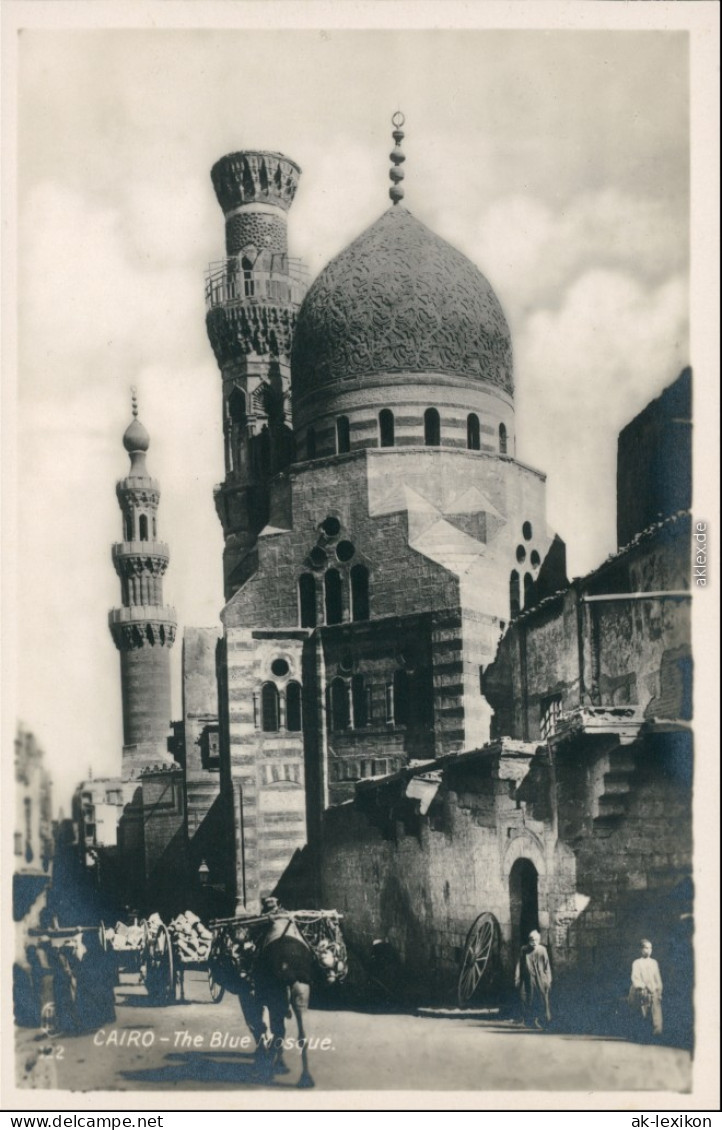 Kairo القاهرة The Blue Mosque/Die Blaue Moschee - Straße 1929 - Le Caire