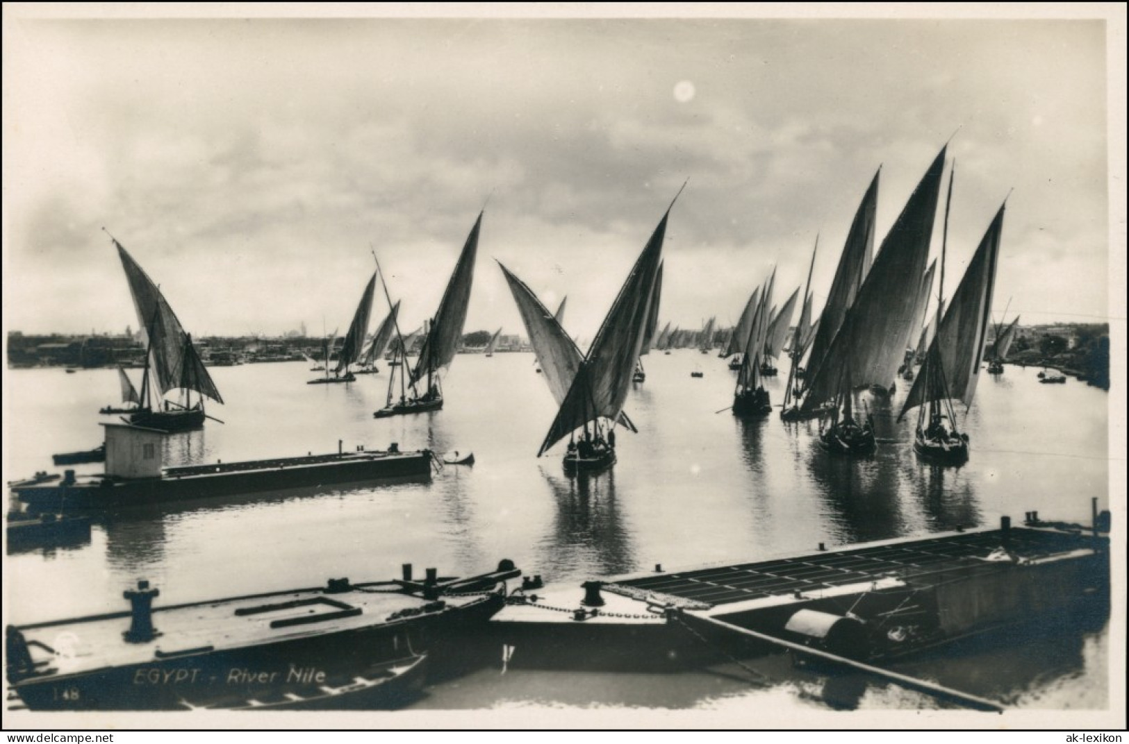 Kairo &#1575;&#1604;&#1602;&#1575;&#1607;&#1585;&#1577; Segelboote - Nil 1929  - Cairo