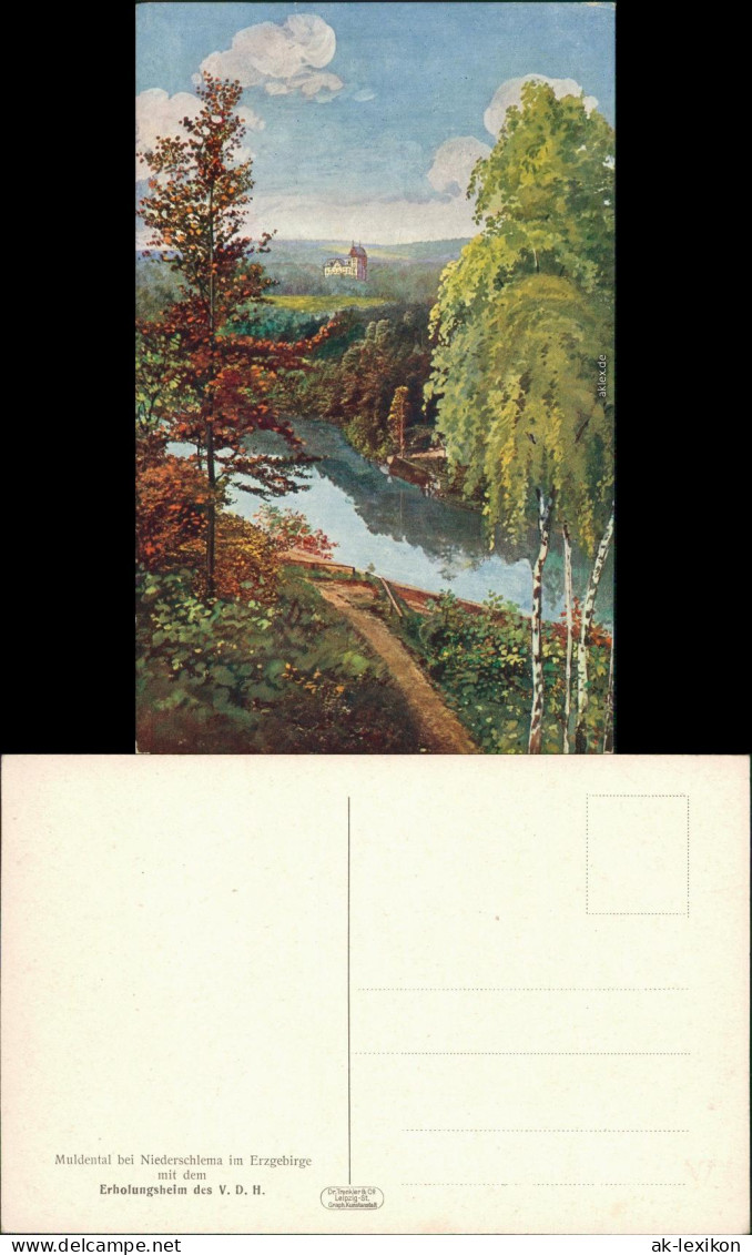 Ansichtskarte Bad Schlema Erholungsheim V.D.V. 1924  - Bad Schlema