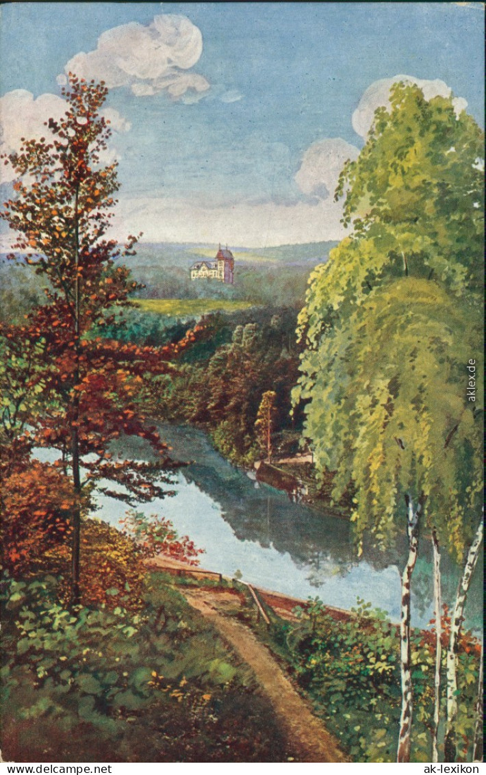 Ansichtskarte Bad Schlema Erholungsheim V.D.V. 1924  - Bad Schlema