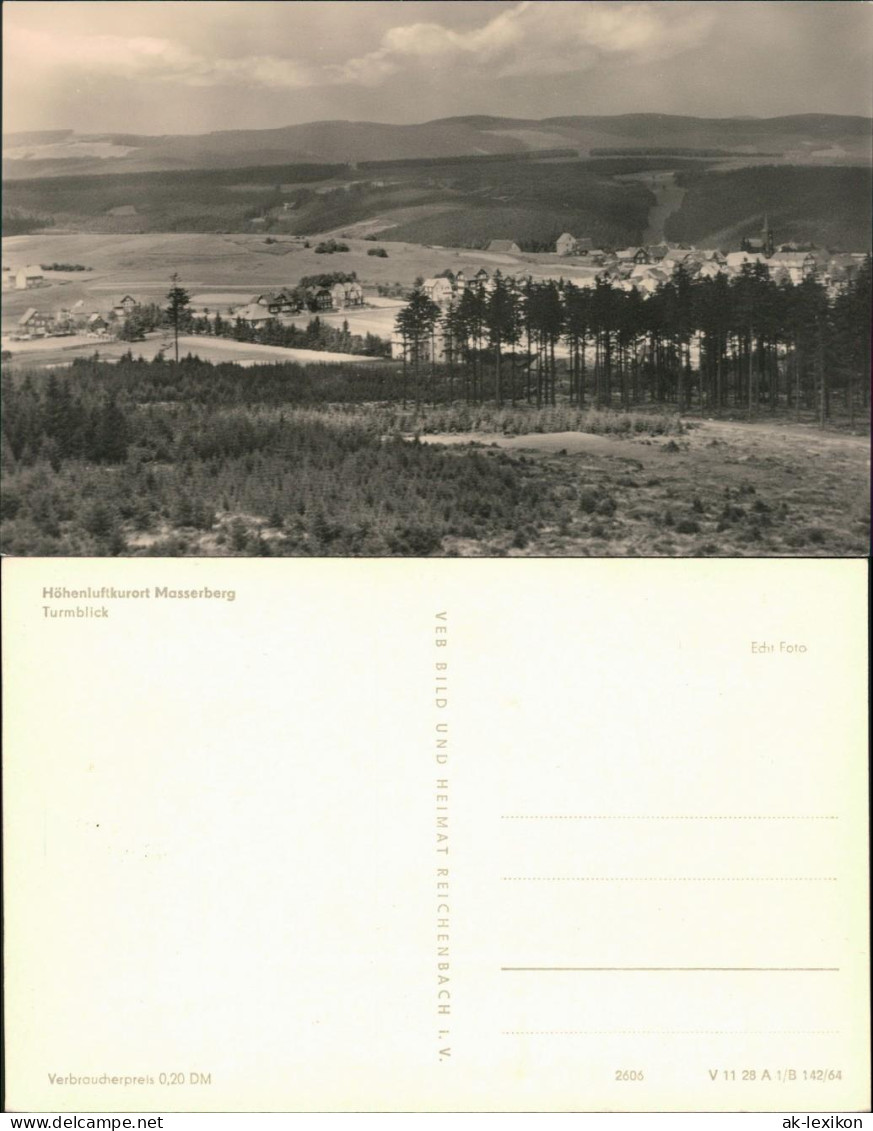 Ansichtskarte Masserberg Blick Auf Den Ort 1964 - Masserberg