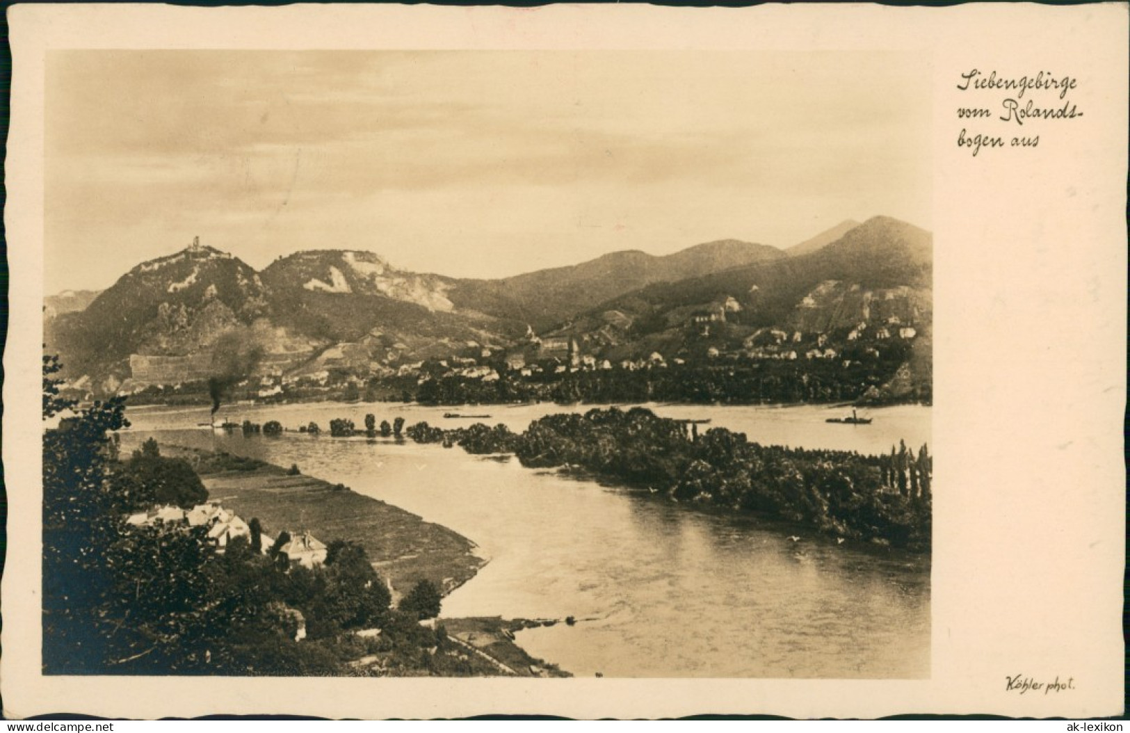 Rolandswerth-Remagen Siebengebirge Vom Rolandsbogen Aus, Rhein Partie 1932 - Remagen