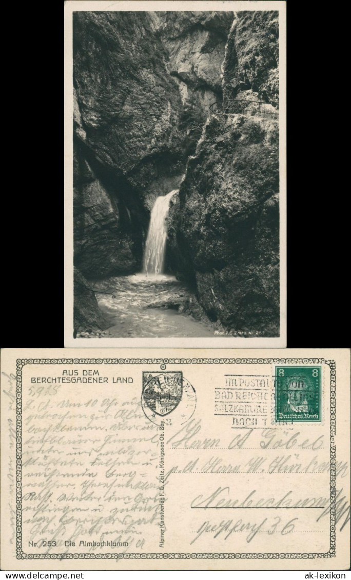 Berchtesgaden Albachklamm, Klamm, Wasserfall, Waterfall, River Falls 1925 - Berchtesgaden