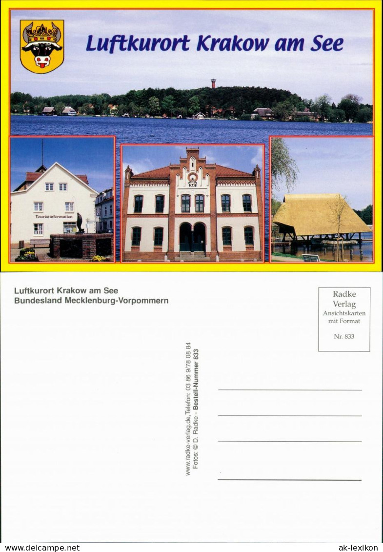Ansichtskarte Krakow(am See) See, Touristeninformation, Rathaus 1995 - Krakau