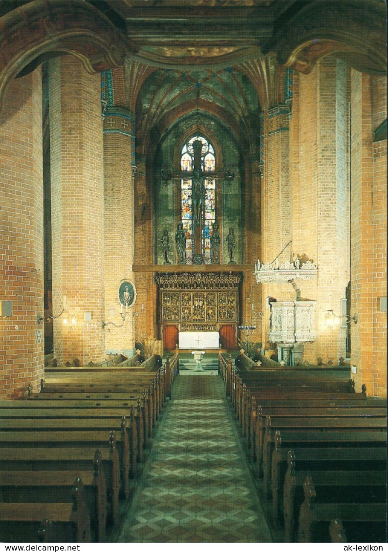 Ansichtskarte Güstrow Pfarrkirche - Triumphkreuz - 1516 1988 - Güstrow