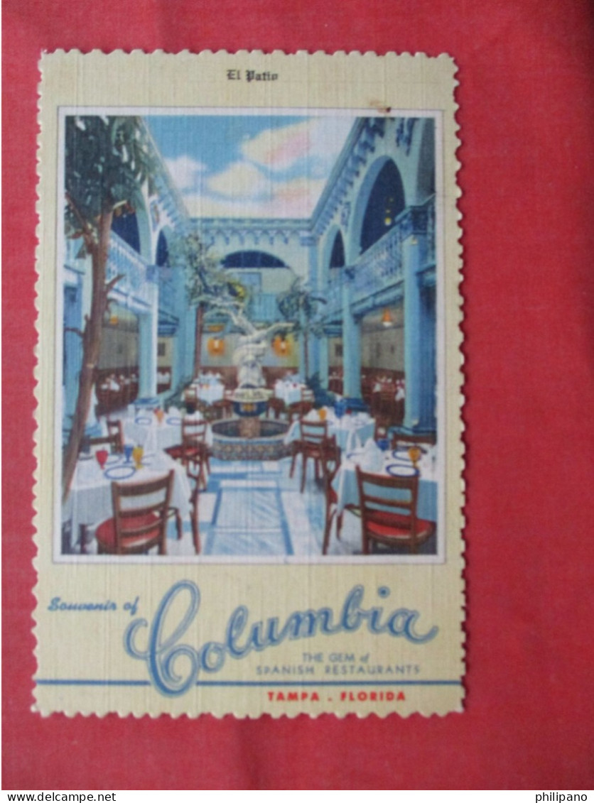 Columbia. Spanish Restaurant.  Tampa  Florida > Tampa     Ref 6362 - Tampa