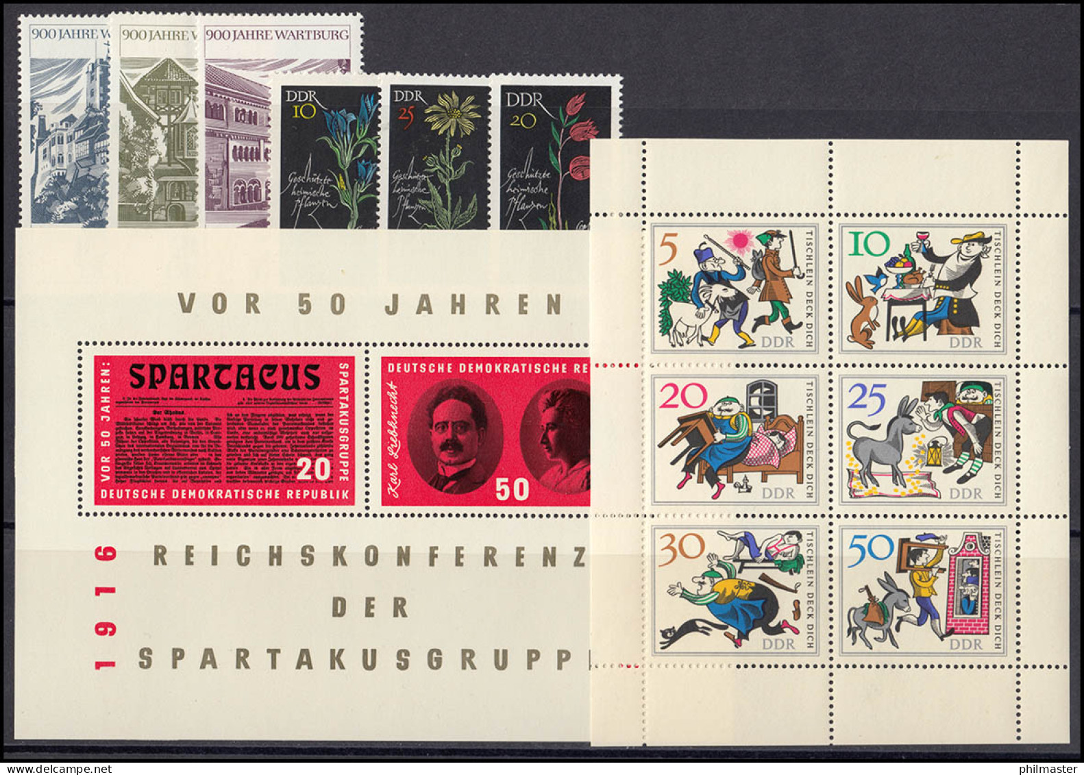 1154-1244 DDR-Jahrgang 1966 Komplett, Postfrisch ** / MNH - Annual Collections